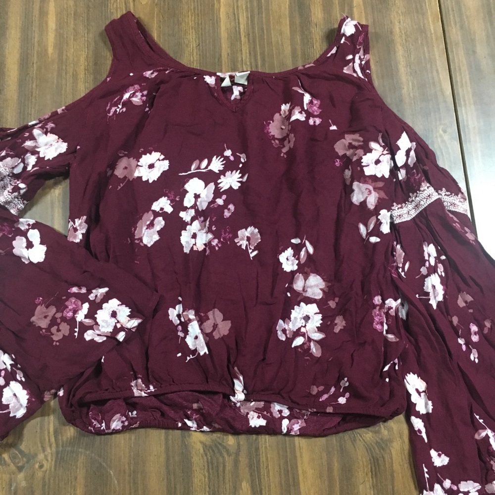 Floral long sleeve shirt